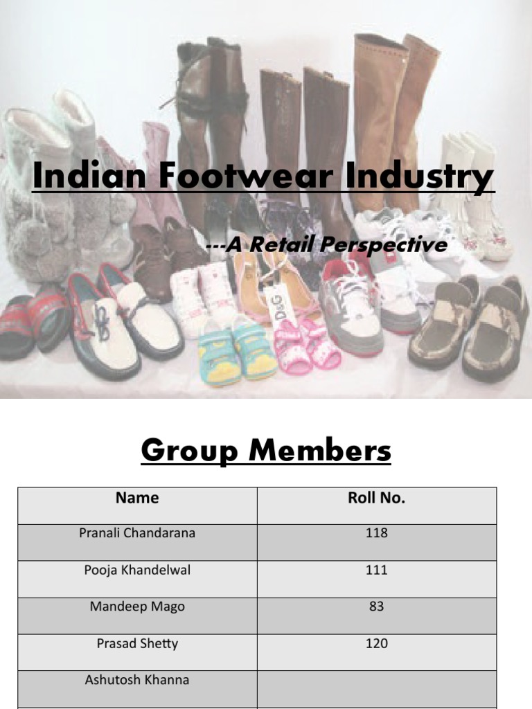 Footwear Industry in India PDF Shoe Merchandising