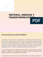 La Materia, Su Composición y Transformaciones