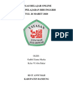 Tugas Belajar Online PDF