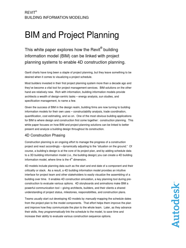 BIM Project Planning EN PDF PDF