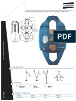 Lightweight aluminum double pulley with ball bearings