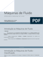 Aula - Introdução Máquinas de Fluido