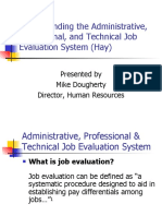 Understanding The Administrative, Professional, and Technical Job Evaluation System (Hay)