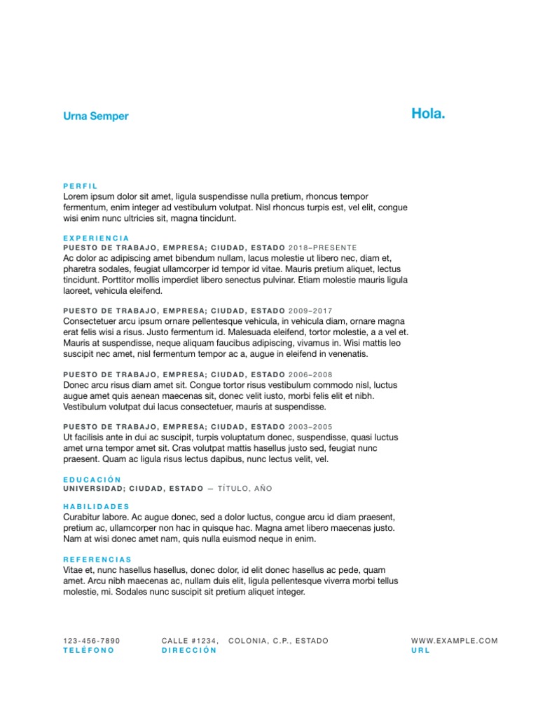 CV Informal | PDF