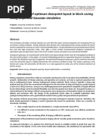 Determination of Optimum Drawpoint Layout in Block Caving Using Sequential Gaussian Simulation