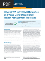 How DEWA Increased Efficiencies and Value Using Streamlined Project Management Processes PDF