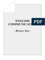English Communication: - Review Test
