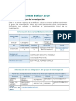 Inscripcion Convocatoria Ondas 2019