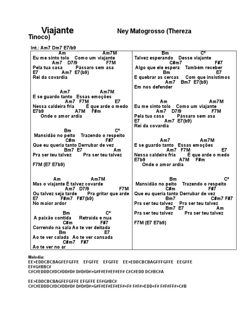 Viajante Ney Matogrosso PDF