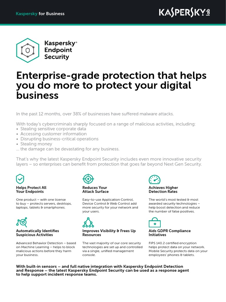 KES Enterprise Datasheet | PDF | Computer Security | Security