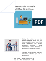 Characteristics of A Successful Dental Office Administrator