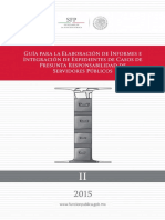 Guia para La Elaboracion de Informes e Integracion de Expedientes de Casos de Presunta Responsabilidad de Servidores Publicos PDF