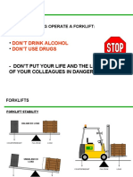 Forklift Safety Rules in 40 Characters