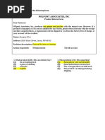 Wilpont Associates, Inc: Questions 1-2 Refer To The Following Form