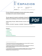 El Nuevo Enfoque de Participación Docente Ante Los Retos y Desafíos Tecnológicos de La Cuarta Revolución Industrial