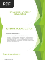 Normalization & Types of Normalization