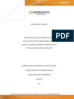 Actividad #4 - Modalidades Del Contrato de Trabajo