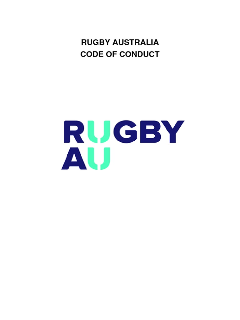 Rugby Australia Code of Conduct Overview | PDF | Referee | Harassment