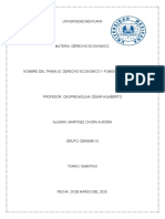 Derecho Economico y Fomento Industrial