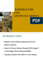 HEMODIALYSIS AND ARTIFICIAL KIDNEY