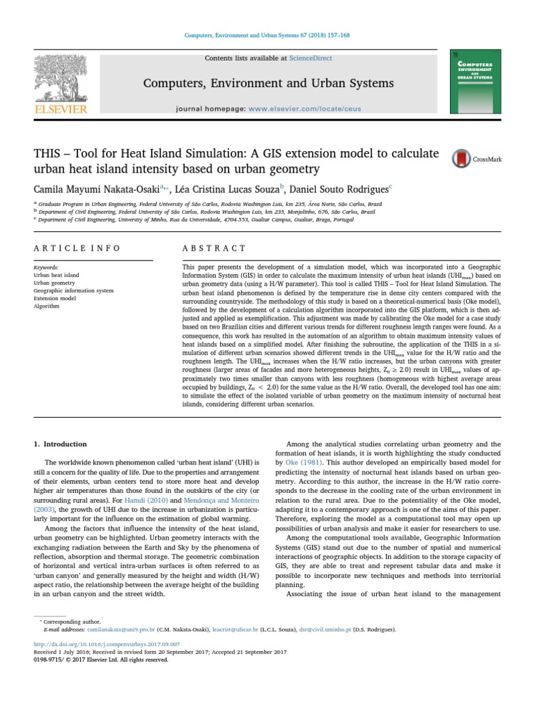 Computers environment and urban systems articleinfo pdf
