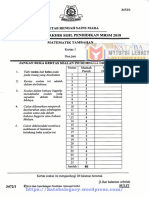 Add Math SPM Trial 2018 MRSM P1&Ans PDF