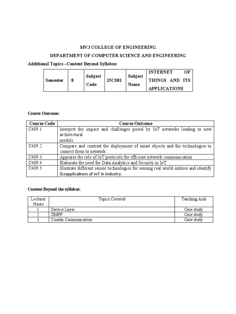 IoT CBS | PDF
