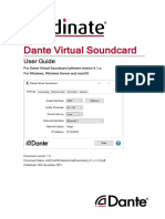 Dante Virtual Soundcard: User Guide