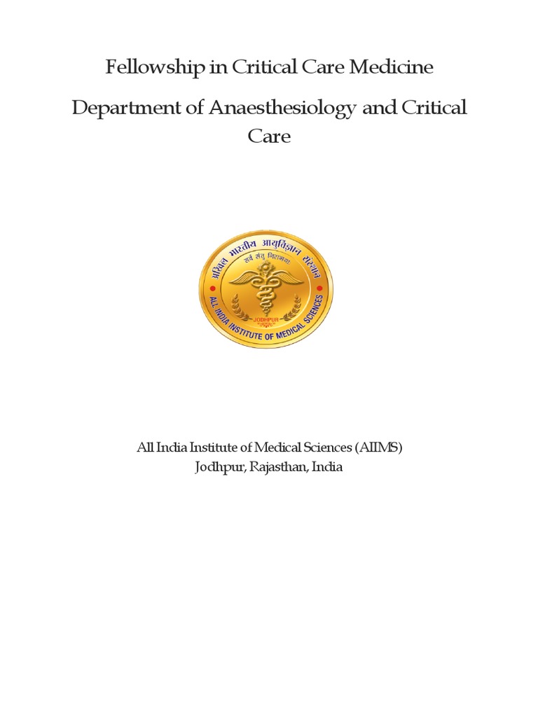 Fellowship In Critical Care Medicine Pdf Intensive Care Medicine