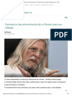 Coronavírus_ leia esta entrevista do Le Parisien para sua reflexão - Blog Amaury Jr. - BOL