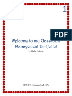 Classroom Management Portfolio - Karlie Holtwick
