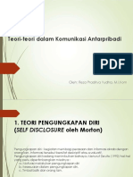 Teori-Teori Dalam Komunikasi Antarpribadi