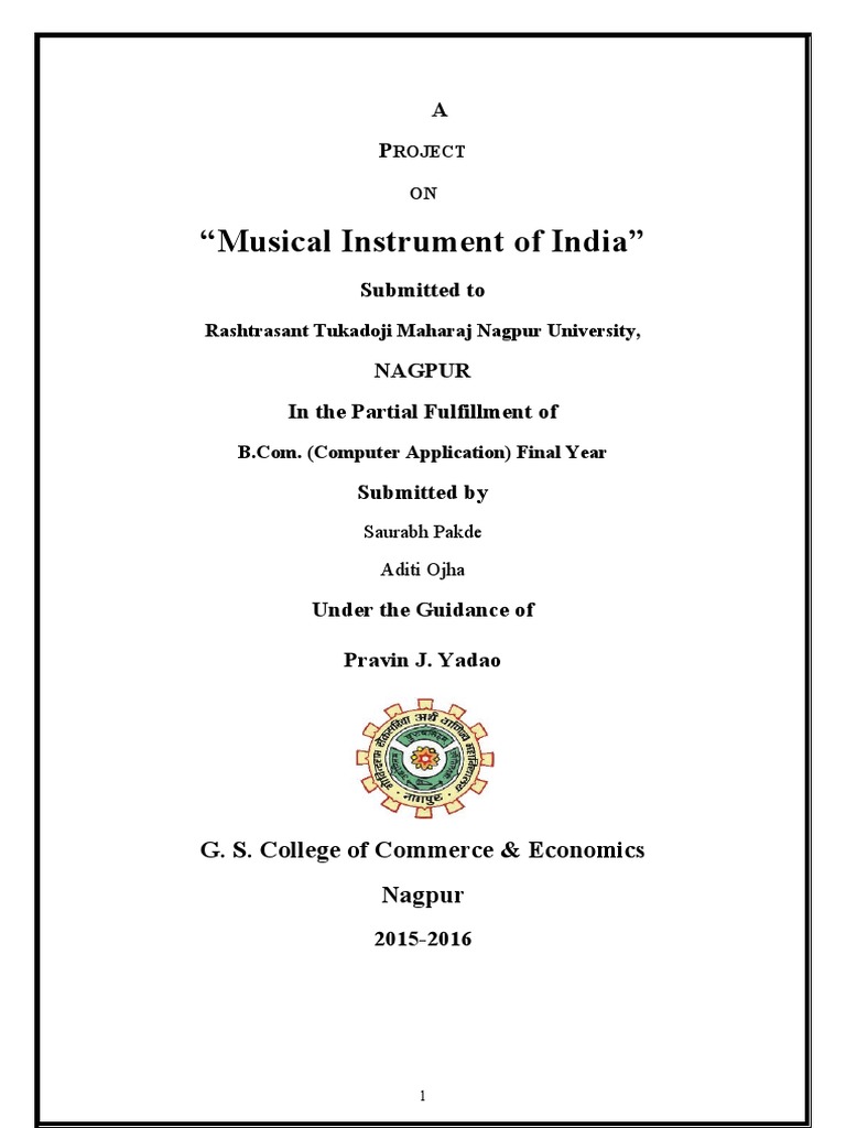 Musical Instrument of India Documentation | Download Free PDF | Html ...