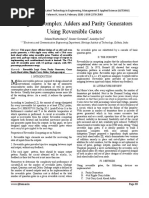 Design of Complex Adders and Parity Generators Using Reversible Gates