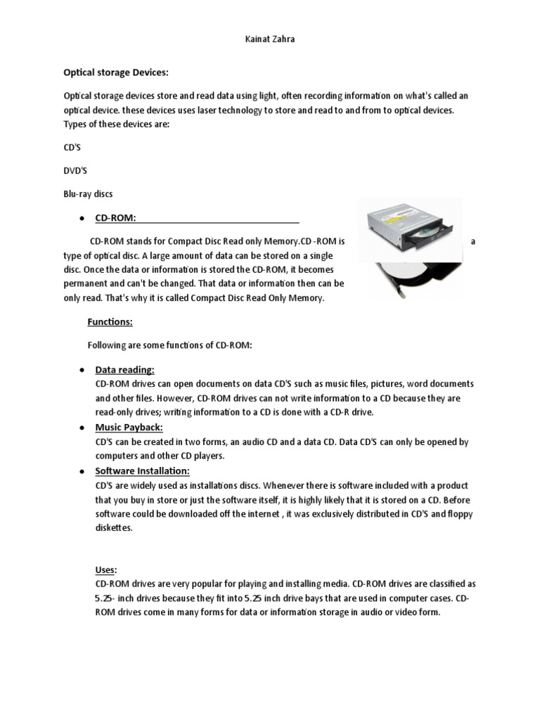 Overview of Optical and Solid-State Storage Devices | PDF | Solid State ...