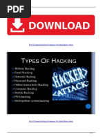 Top 10 Common Hacking Techniques You Should Know About PDF