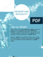 Gender and Sexuality: Sex vs. Gender and Gender Stereotyping