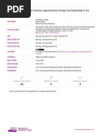 Employee Perceptions Towards Organizational Change