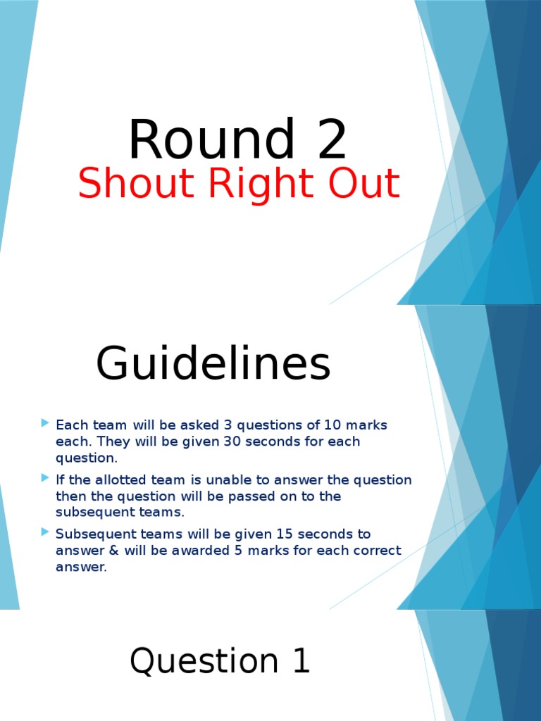 Quiz Competition Pdf