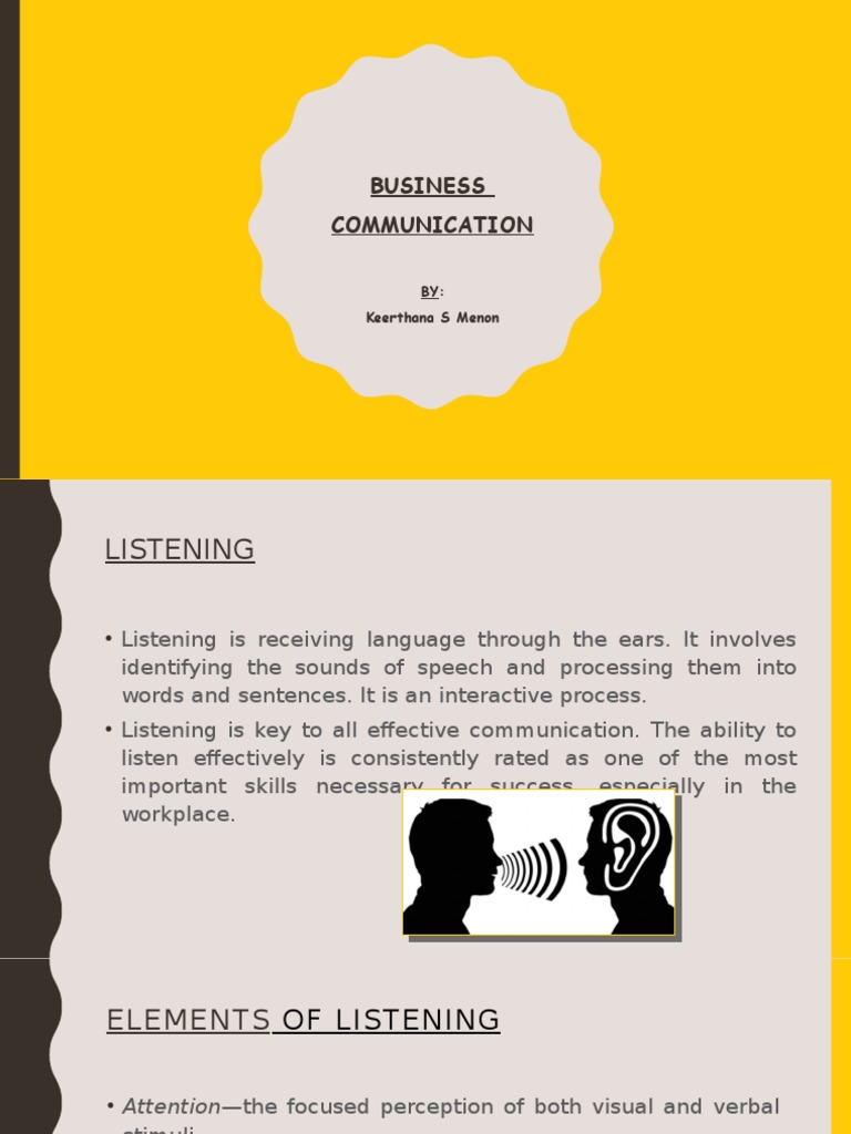 Effective Business Communication Skills | PDF | Body Language | Gesture