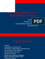 Mutual Funds: As An INVESTMENT Vehicle