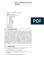 Unit 1 Theoretical Perspectives of Development: Structure