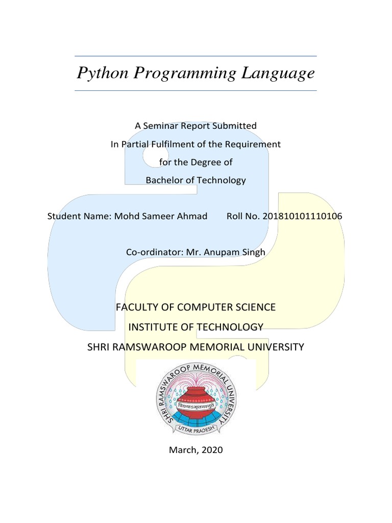 Python Report PDF | PDF | Python (Programming Language) | Object ...