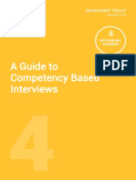 A Guide To Competency Based Interviews
