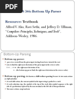 CS346 Bottom Up Parser