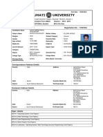 Gauhati University: Candidate Personal Details Registration No.: 17037044