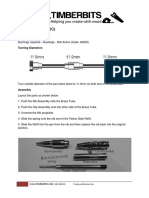 Bolt Action Pen Kit: Turning Diameters