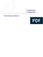 Calibration of Phase Sequence Indicator