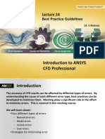 Introduction To ANSYS CFD Professional: Best Practice Guidelines