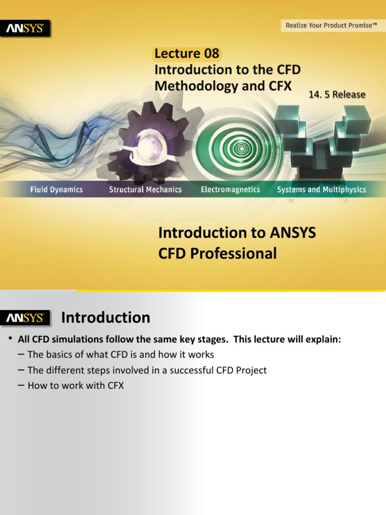Introduction To ANSYS CFD Professional | PDF | Computational Fluid ...